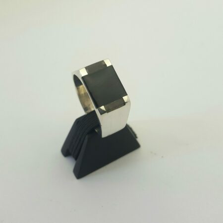 Bague corne argent