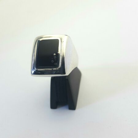 Bague corne argent